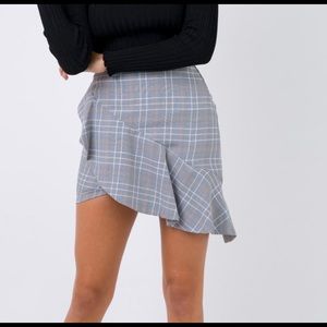NWT Gingham Skirt